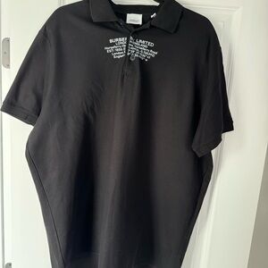 Burberry Black Polo Shirt for Men